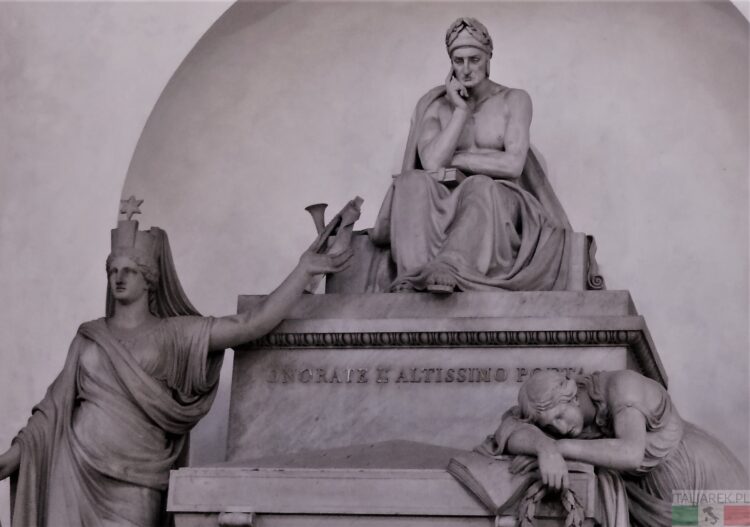 Dante - grób symboliczny - Florencja, Santa Croce