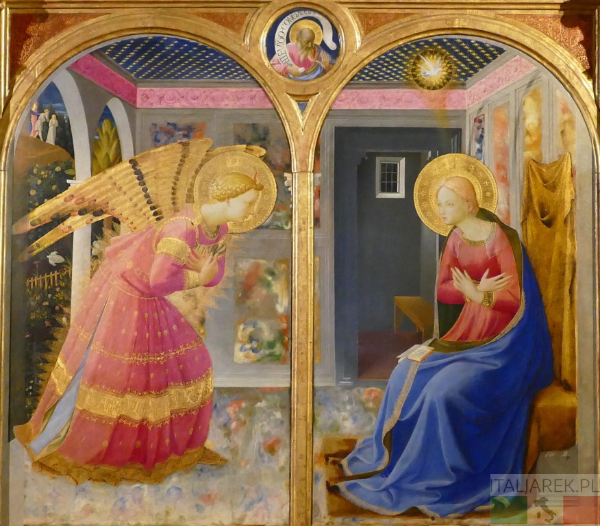 Fra Angelico, Annunciazione, Museo della basilica di Santa Maria delle Grazie, San Giovanni Valdarno