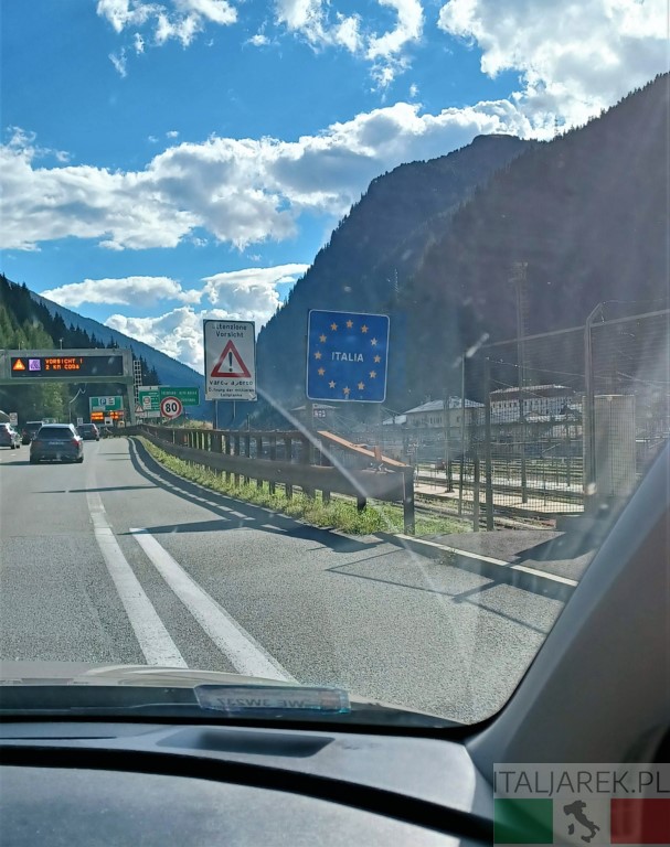 Gaeta - droga na południe - wjazd do Italii