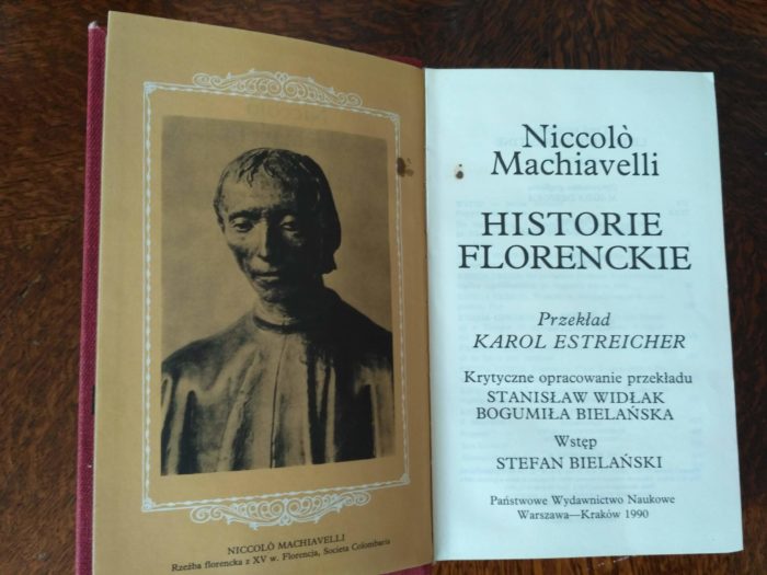 Historie florenckie, N. Machiavelli