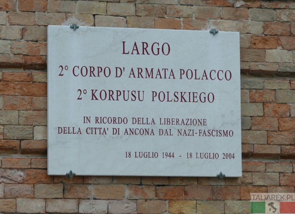 Ancona. Plac 2 Korpusu Polskiego