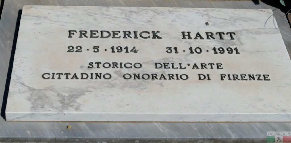 Tablica na grobie porucznika Fredericka Hartt'a