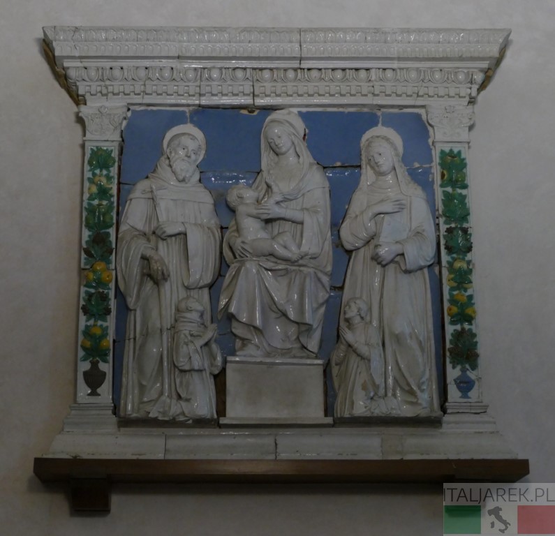 Majolika Andrea della Robbia (warsztat), Św. Jan Gwalbert (z lewej)
