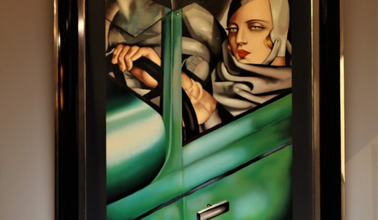 Tamara Łempicka - autoportret w zielonym Bugatti