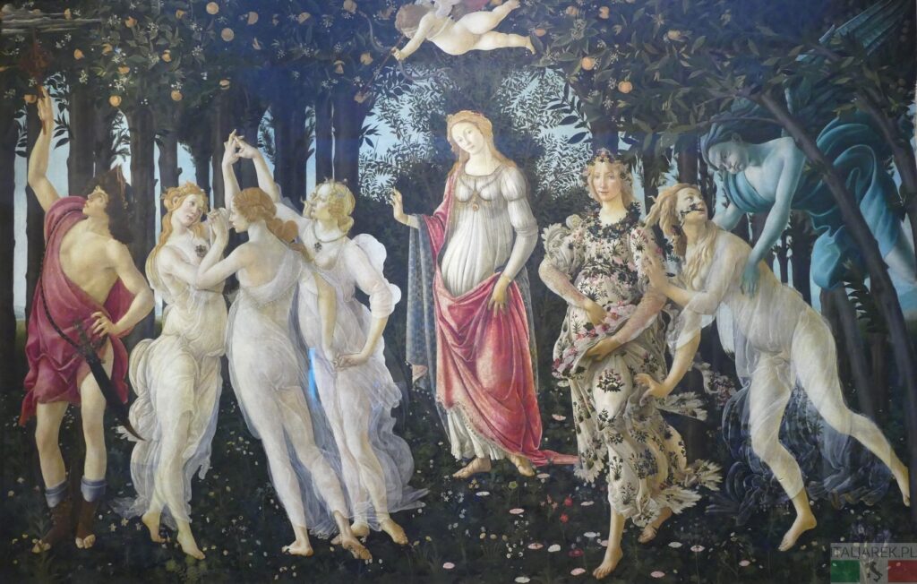 Sandro Botticelli, La Primavera (Wiosna), Uffizi, Florencja
