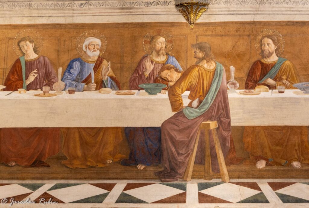 Domenico Ghirlandaio, Ostatnia Wieczerza - fragment