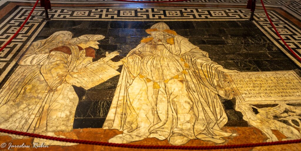 Katedra w Sienie, posadzka, Hermes