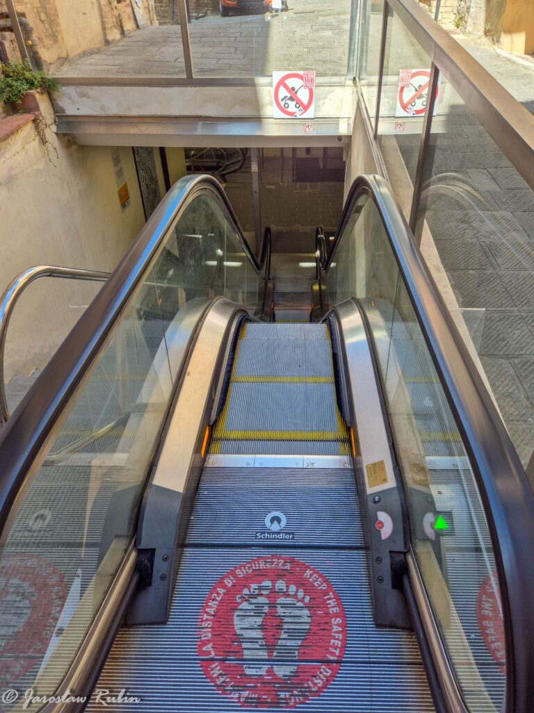 Siena - schody ruchome