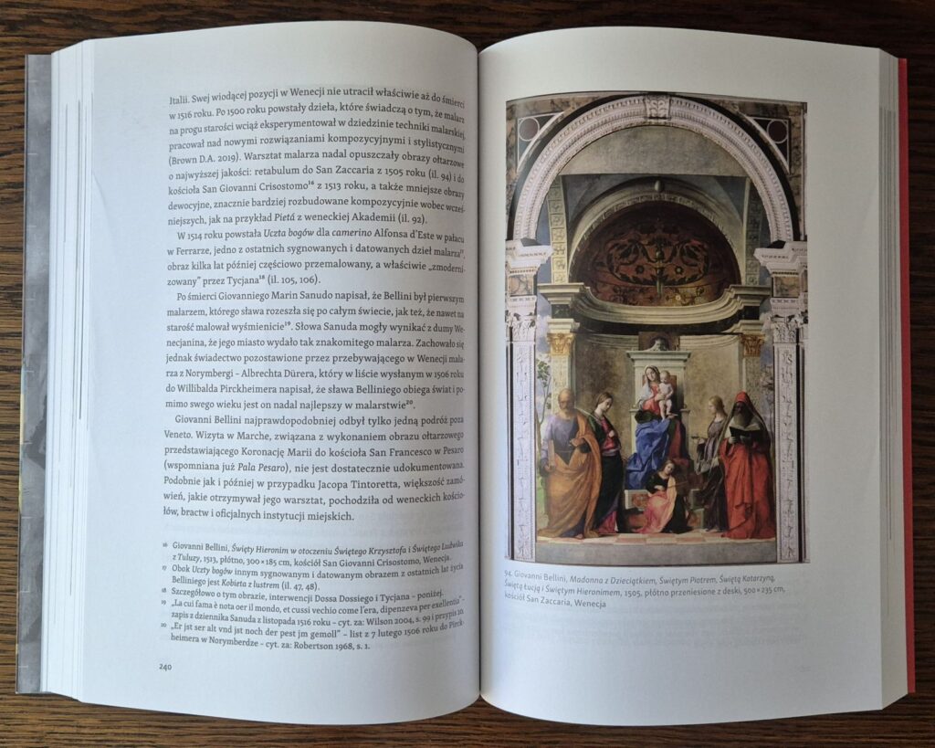 Grażyna Bastek „Warsztaty weneckie w drugiej połowie XV i w XVI wieku. Bellini, Giorgione, Tycjan, Tintoretto”, Wydawnictwo Naukowe PWN